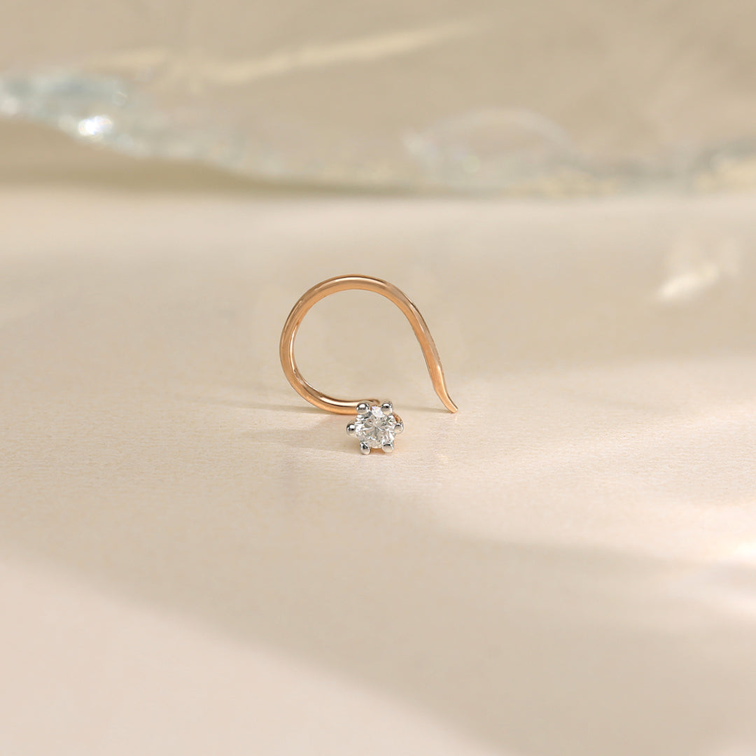 prism dot diamond nosepin