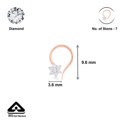 Starry Glow Nosepin Diamond Jewellery