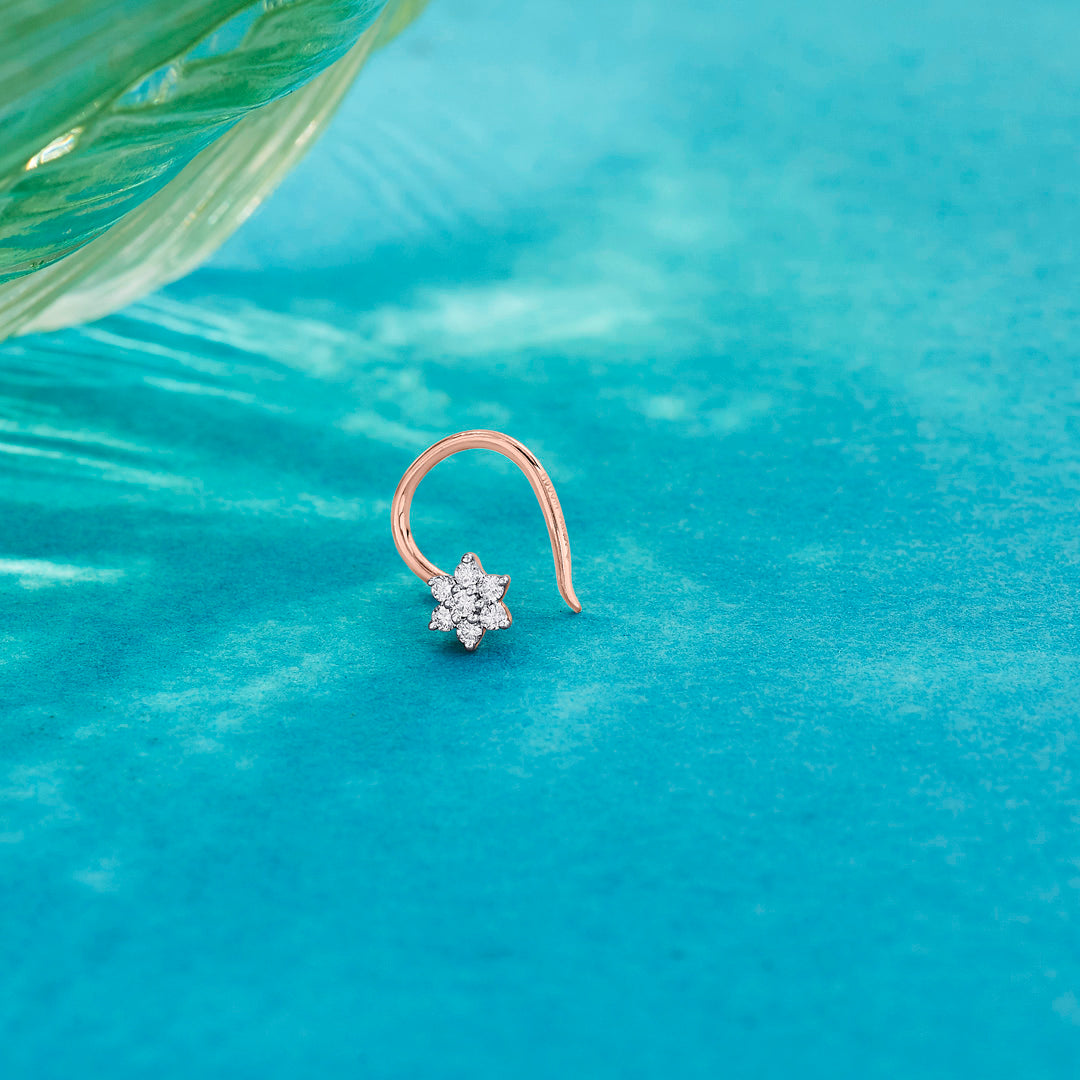 starry glow nosepin diamond jewellery