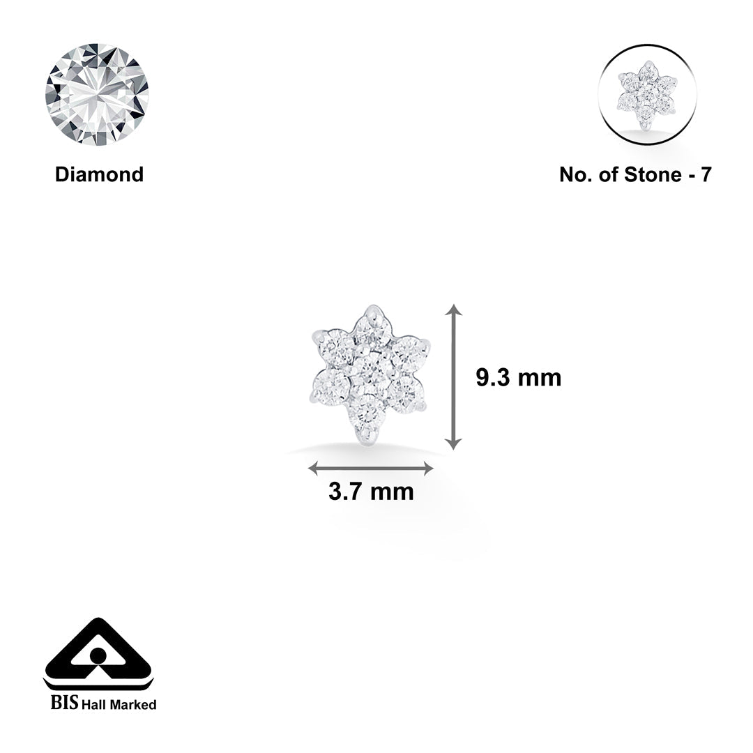 diamond bloom diamond nosepin