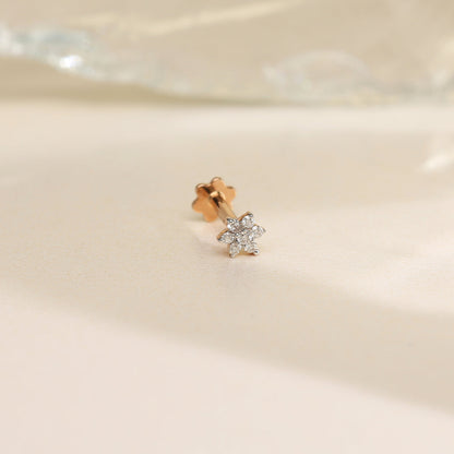 Diamond Bloom Diamond Nosepin