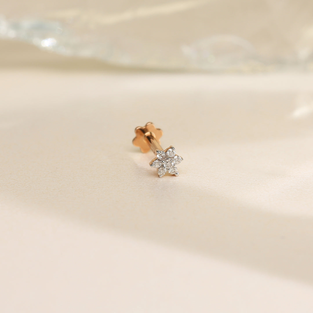 diamond bloom diamond nosepin