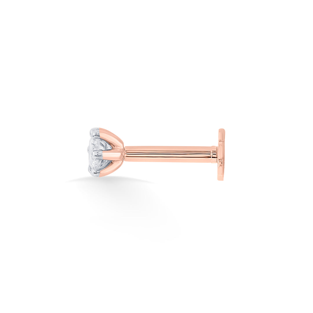 ivory shine diamond nosepin