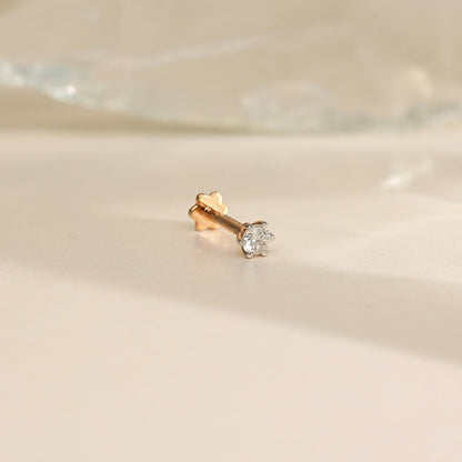 Ivory Shine Diamond Nosepin