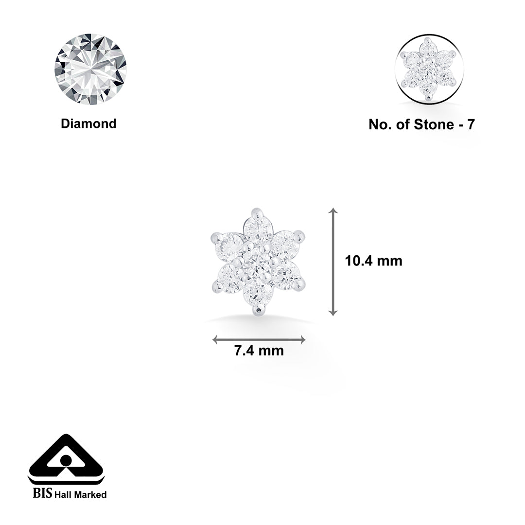 diamond flora diamond nosepin