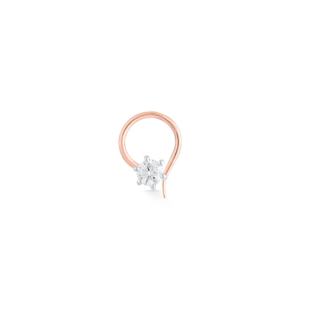 glow belle diamond nosepin