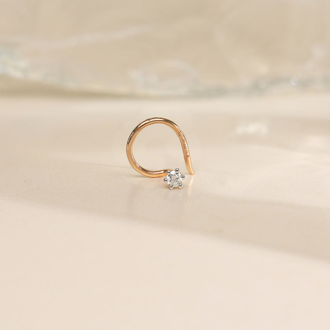 dew light diamond nosepin