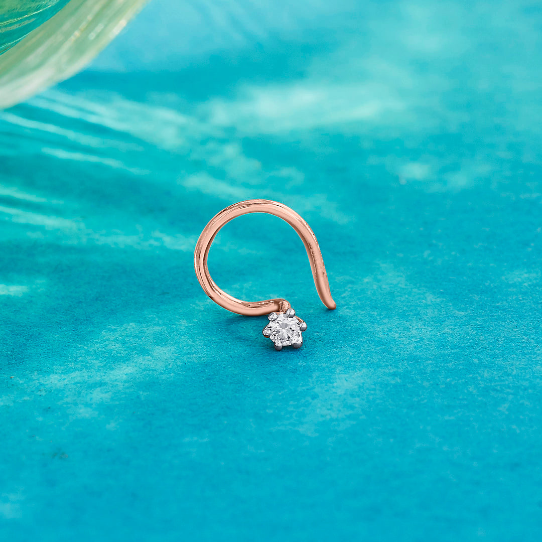 dew light diamond nosepin