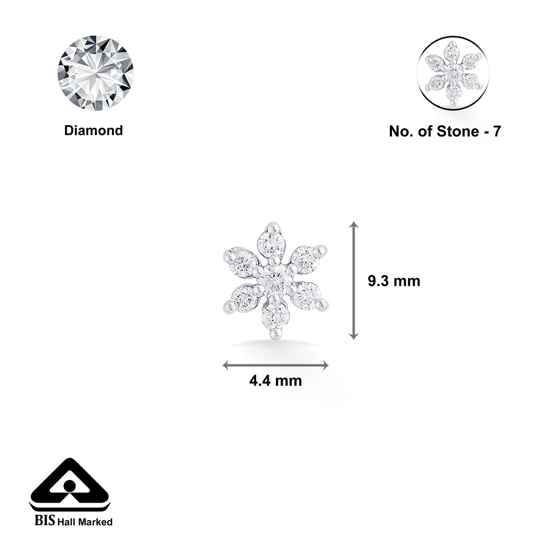 glint petalia diamond nosepin