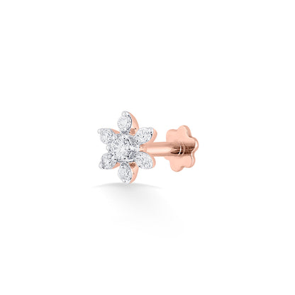 Twinkle Bud Diamond Nosepin