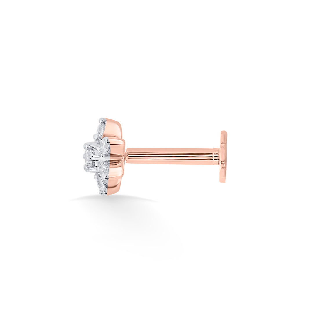 twinkle bud diamond nosepin