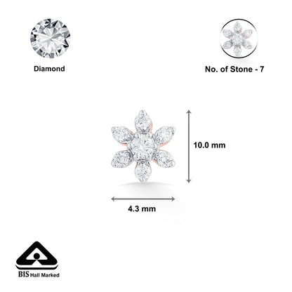 Twinkle Bud Diamond Nosepin