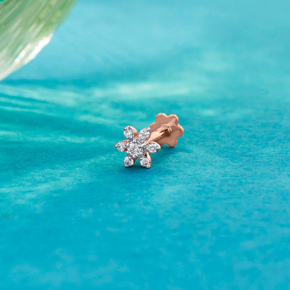 Twinkle Bud Diamond Nosepin