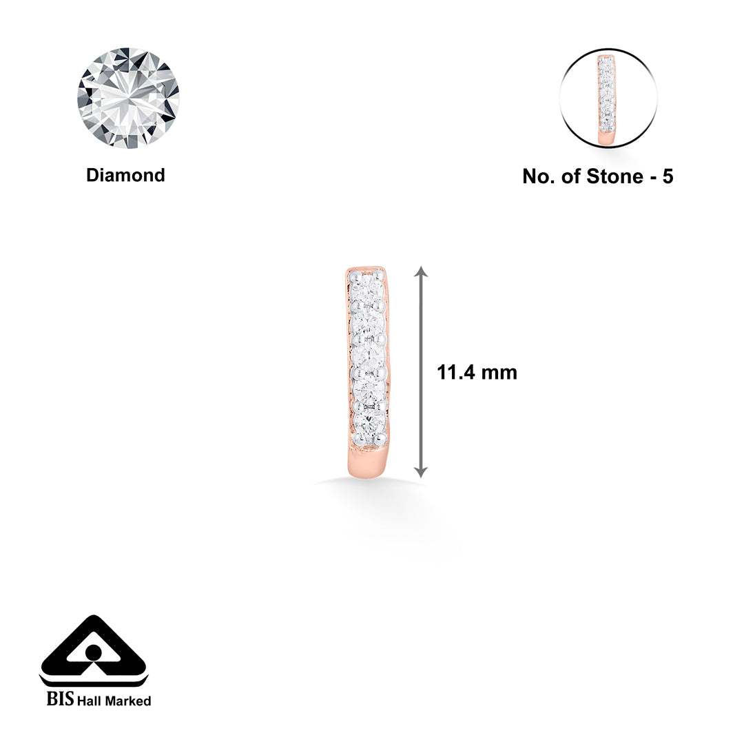 glowing axis diamond nosepin