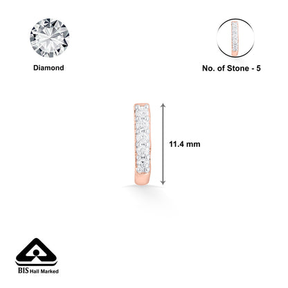 Glowing Axis Diamond Nosepin