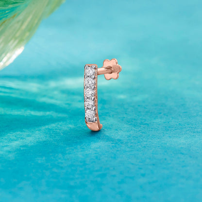 Glowing Axis Diamond Nosepin