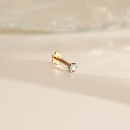 Glow Bud Diamond Nosepin