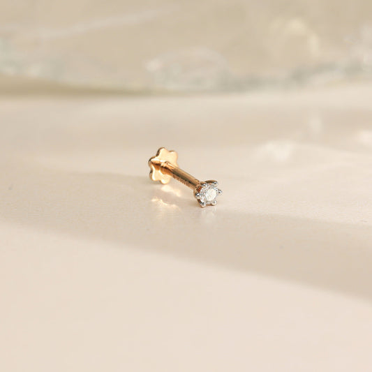 Glow Bud Diamond Nosepin