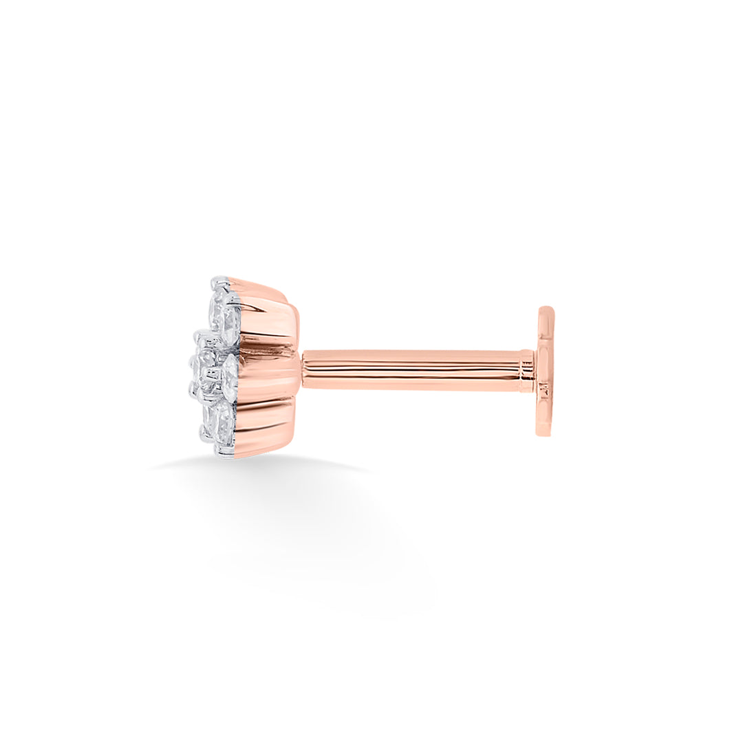 crystal blossom diamond nosepin