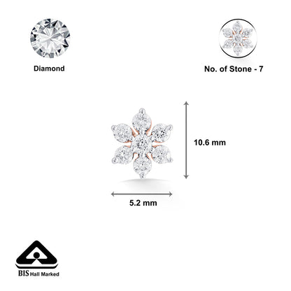 Crystal Blossom Diamond Nosepin