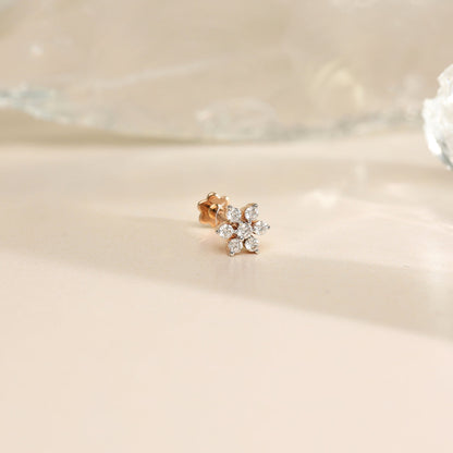 Crystal Blossom Diamond Nosepin