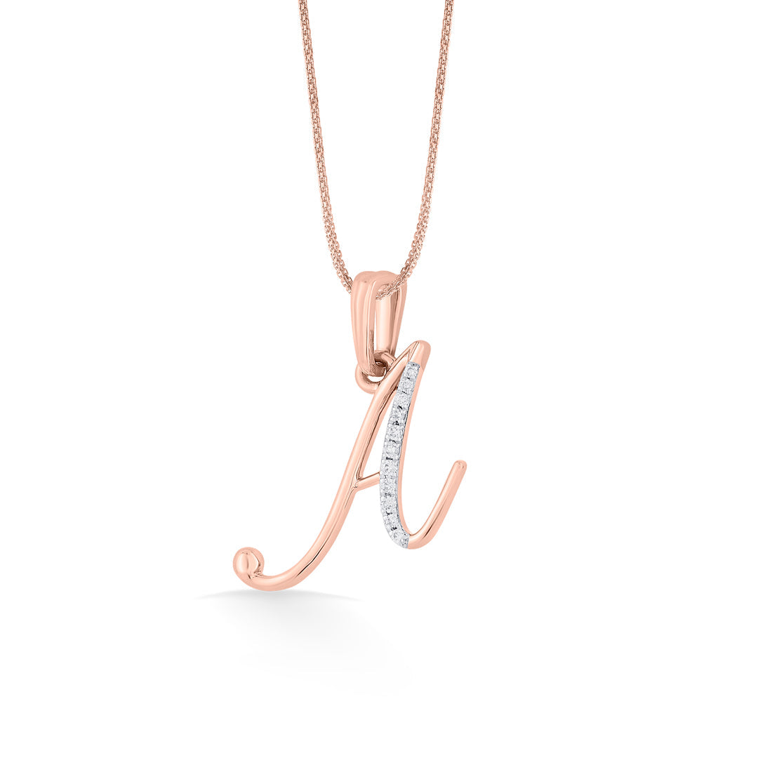 a letter alphabet pendant diamond jewellery