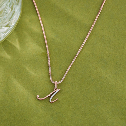 A Letter Alphabet Pendant Diamond Jewellery
