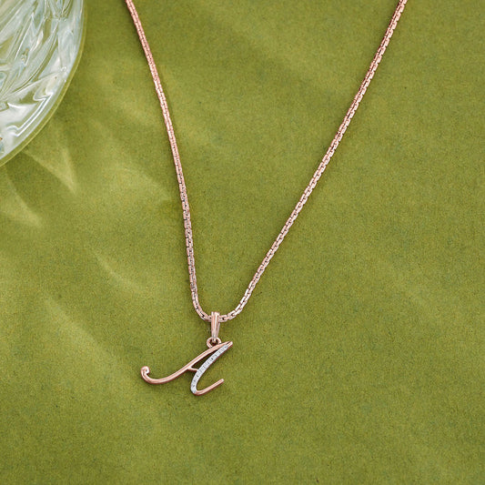 A Letter Alphabet Pendant Diamond Jewellery