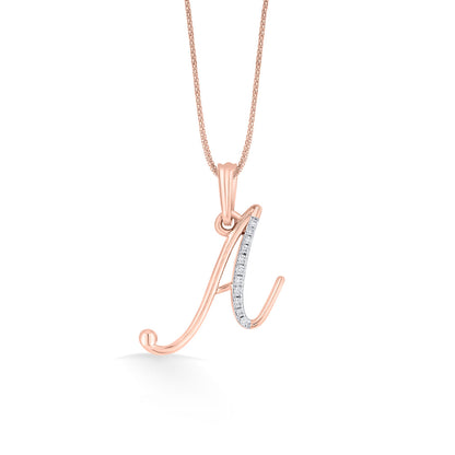 A Letter Alphabet Pendant Diamond Jewellery
