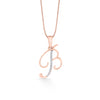 B Letter Alphabet Pendant Diamond Jewellery