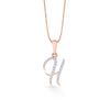 H Letter Alphabet Pendant Diamond Jewellery