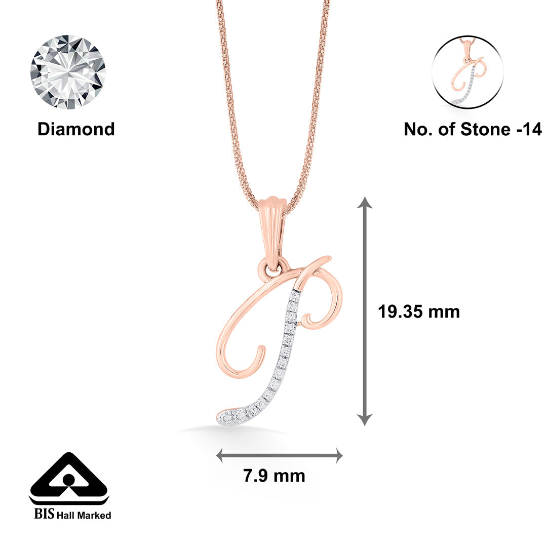 p letter alphabet pendant diamond jewellery