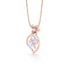 Intricate Leaf Classic Pendant Diamond Jewellery