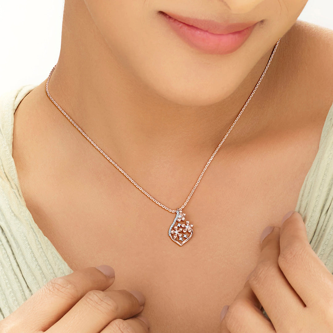 Blooming Bright Classic Pendant Diamond Jewellery