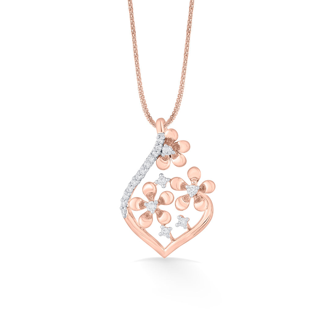 blooming bright classic pendant diamond jewellery