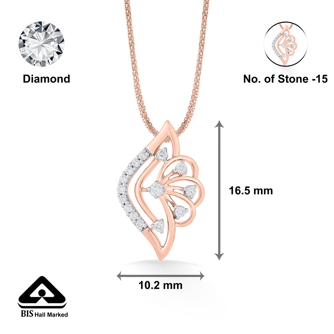 ocean shell classic pendant diamond jewellery