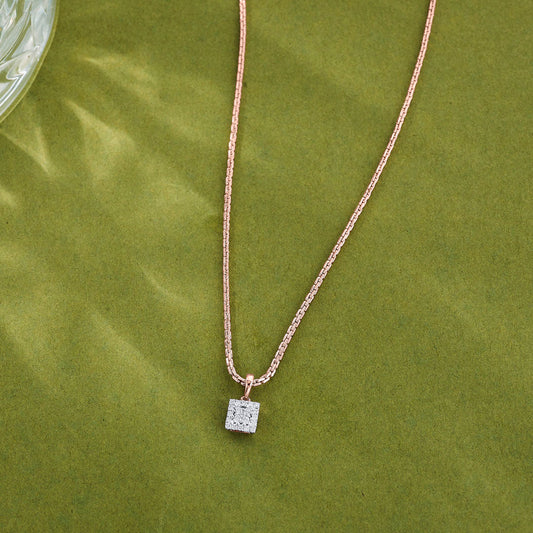 Bright Square Modern Pendant Diamond Jewellery