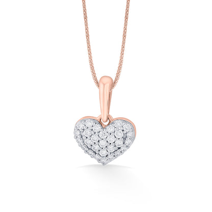 Heartful Shine Heart Pendant Diamond Jewellery