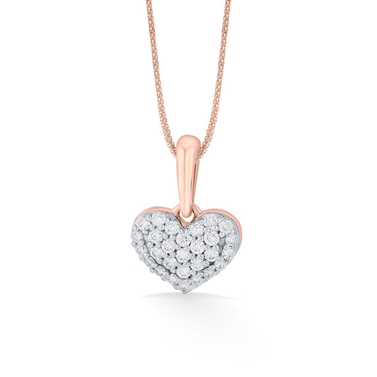 Heartful Shine Heart Pendant Diamond Jewellery