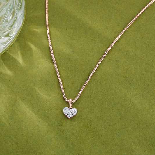 Heartful Shine Heart Pendant Diamond Jewellery
