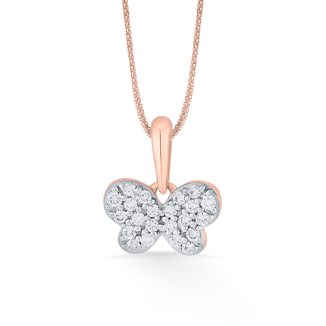 bright butterfly kids pendant diamond jewellery