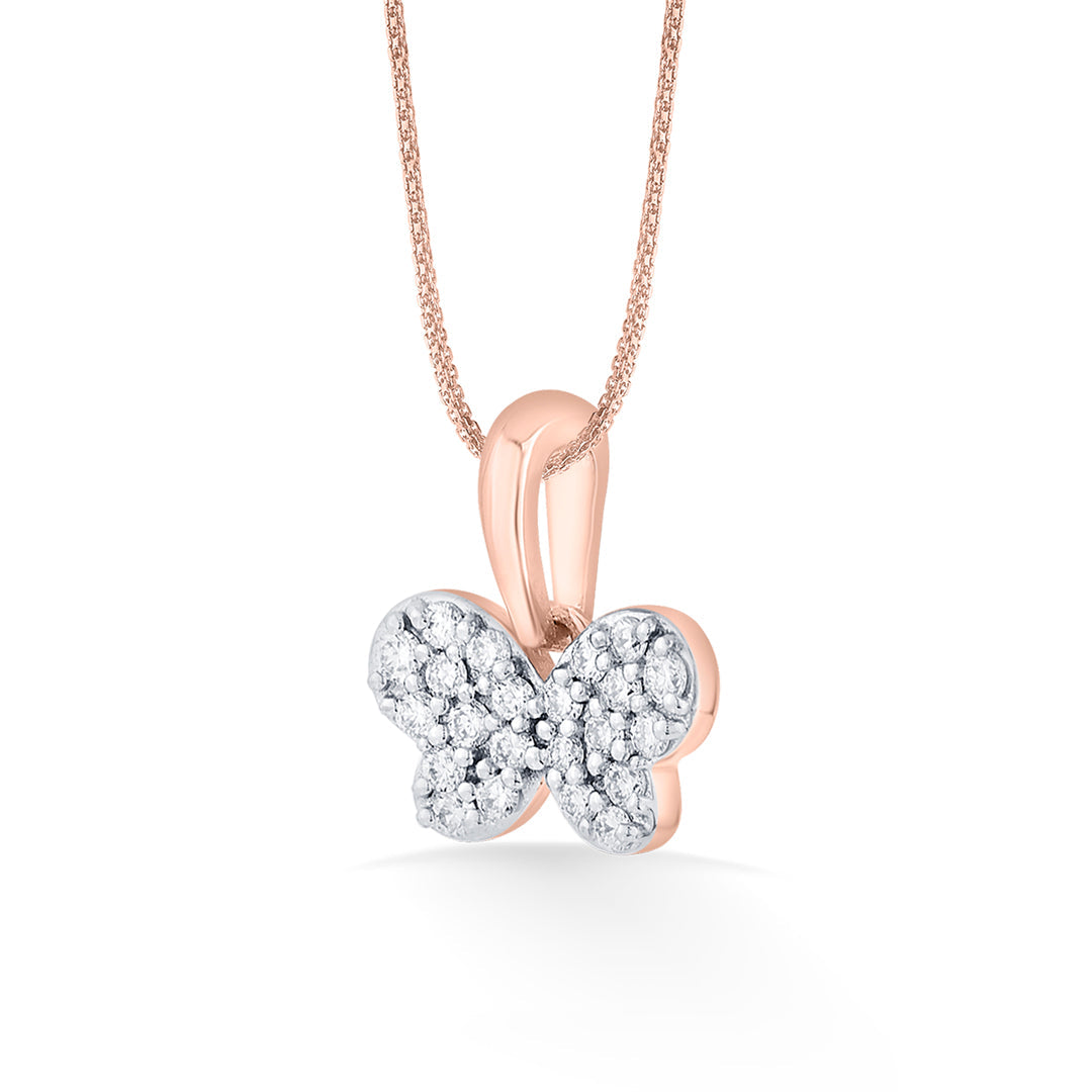 bright butterfly kids pendant diamond jewellery