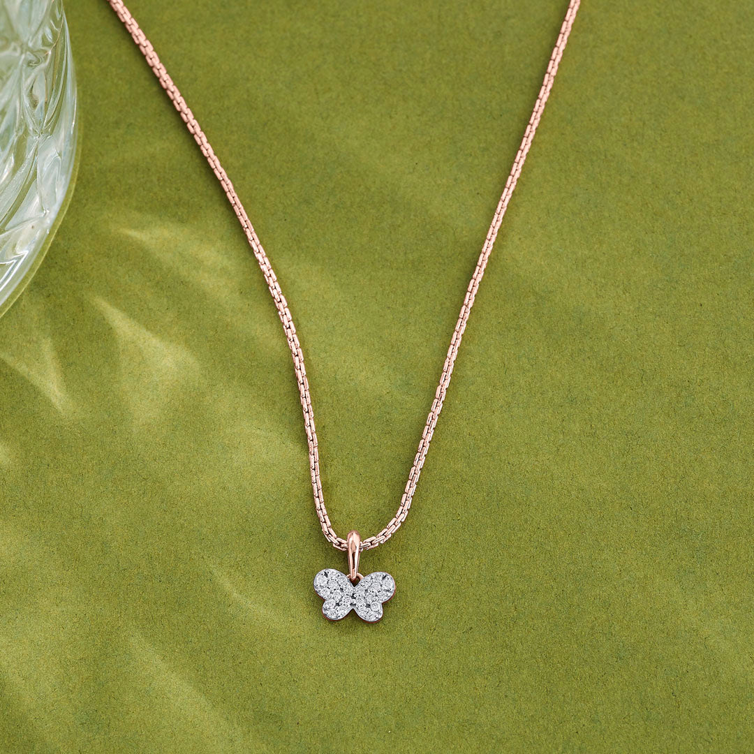 Bright Butterfly Kids Pendant Diamond Jewellery