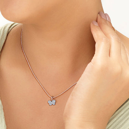 Bright Butterfly Kids Pendant Diamond Jewellery