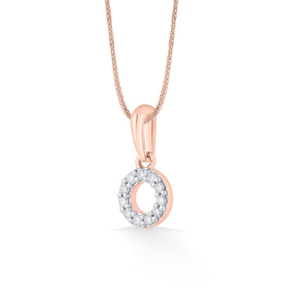 Bright Circle Casual Pendant Diamond Jewellery