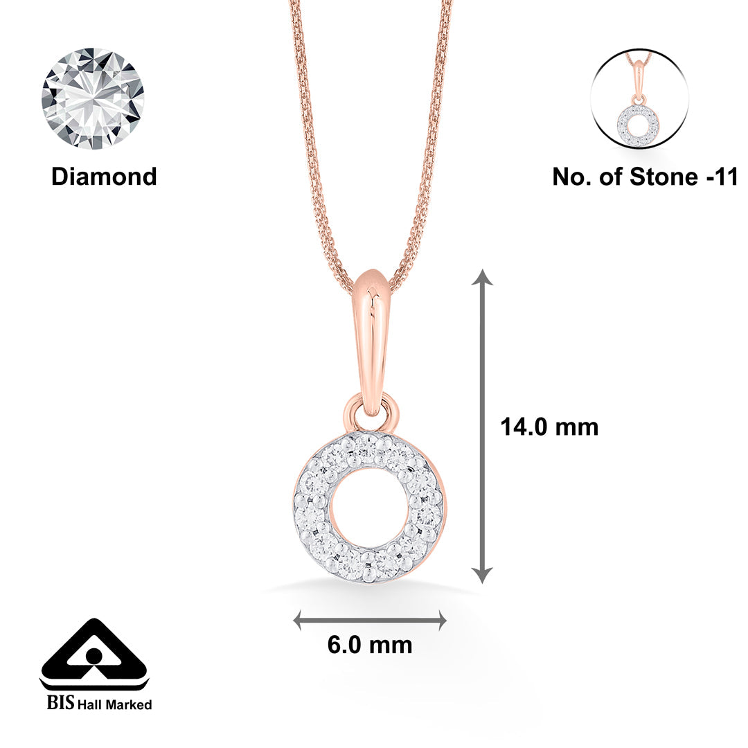 bright circle casual pendant diamond jewellery