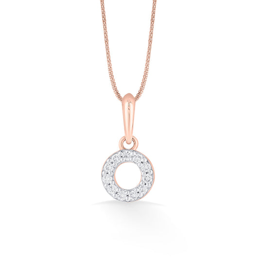Bright Circle Casual Pendant Diamond Jewellery