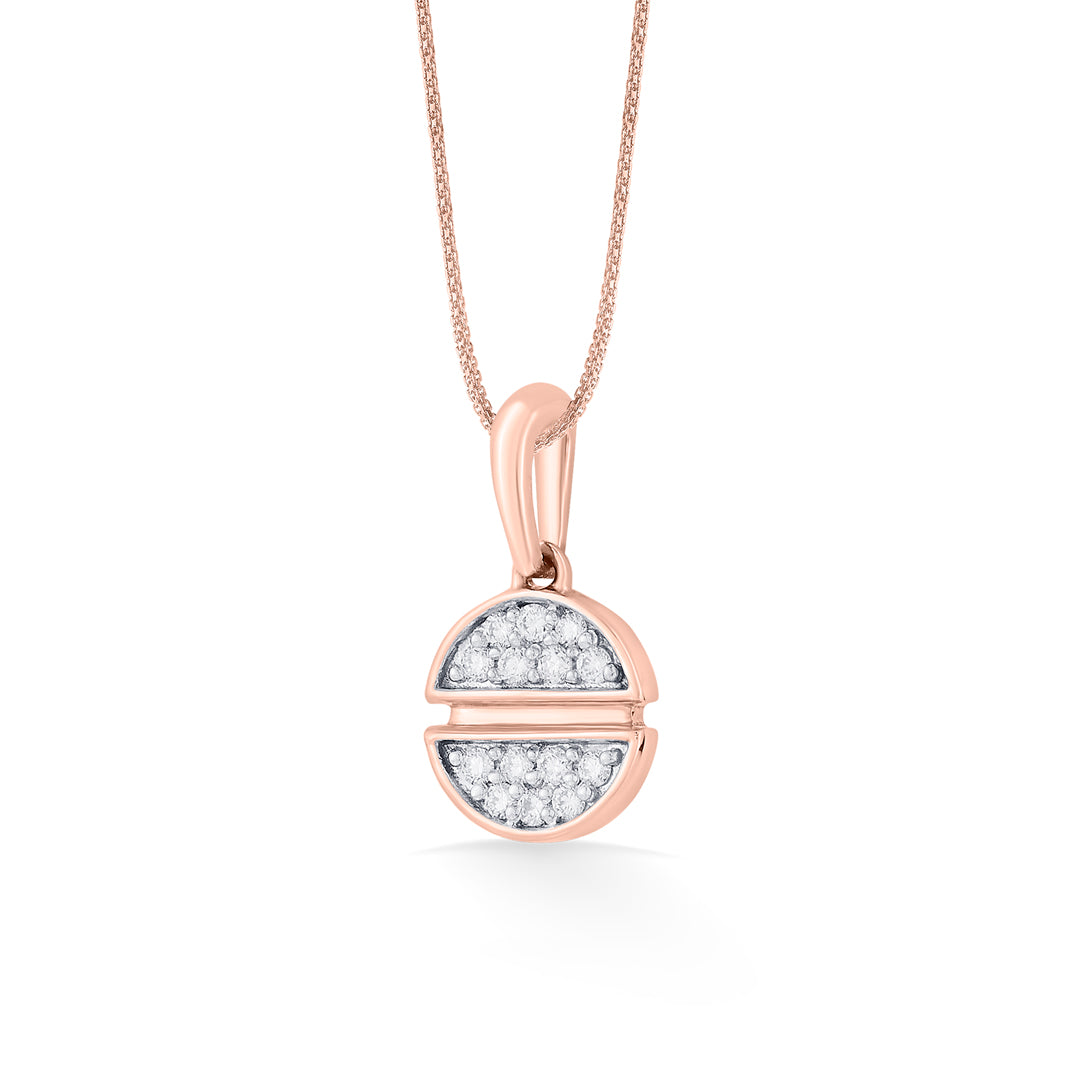 hemispheres modern pendant diamond jewellery