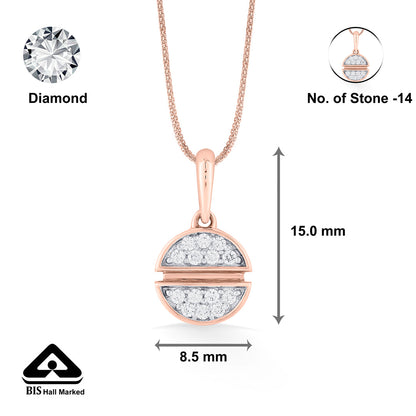 Hemispheres Modern Pendant Diamond Jewellery
