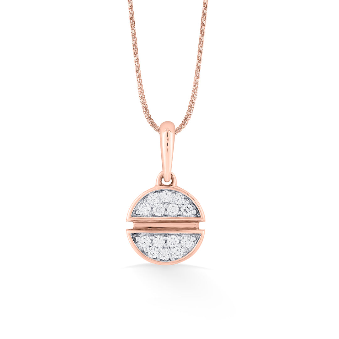hemispheres modern pendant diamond jewellery